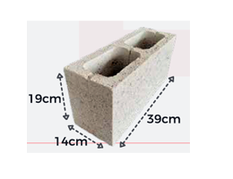 Bloco Estrutural 14x19x39 Durobloco