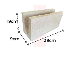 Calha de Concreto 09x19x39 Durobloco